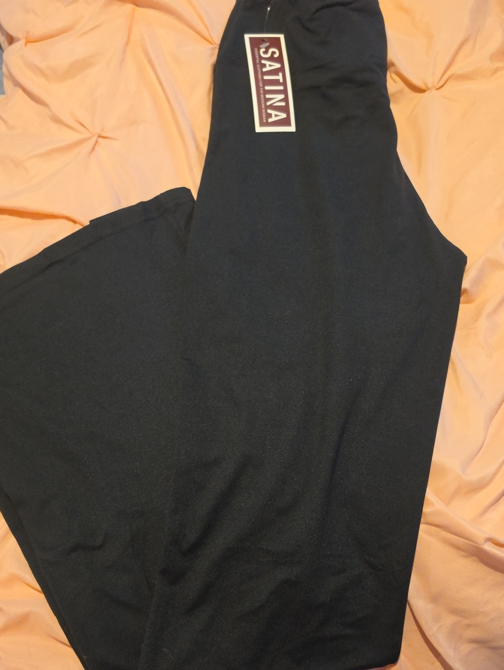 Black Flair Leg Leggings Size Large